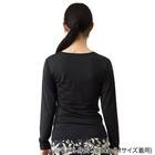 WOMENS UVカット長袖シャツ(クールSP nr ブラック M) 4枚目画像