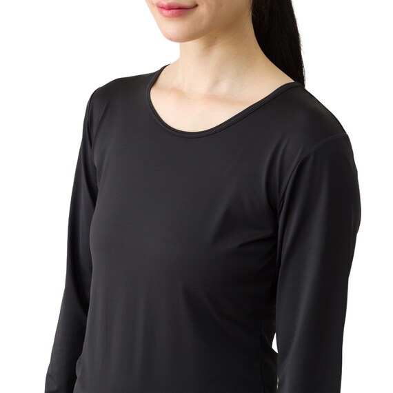 WOMENS UVカット長袖シャツ(クールSP nr ブラック M) 5枚目画像