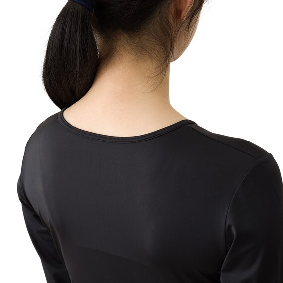 WOMENS UVカット長袖シャツ(クールSP nr ブラック M) 8枚目画像