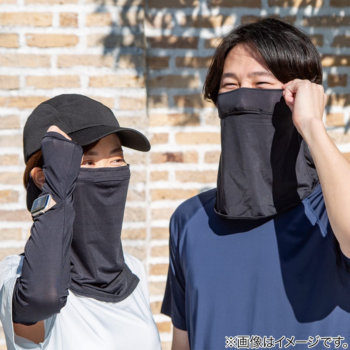 UVカット メッシュ キャップ フリーサイズ(クール nr ブラック