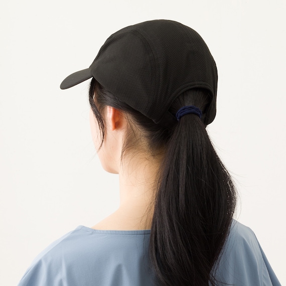 UVカット メッシュ キャップ フリーサイズ(クール nr ブラック) 3枚目画像