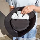 UVカット メッシュ ハットネックカバー付き フリーサイズ(クール r ブラック) 2枚目画像