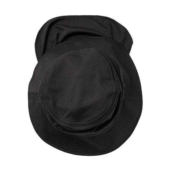 UVカット メッシュ ハットネックカバー付き フリーサイズ(クール r ブラック) 8枚目画像