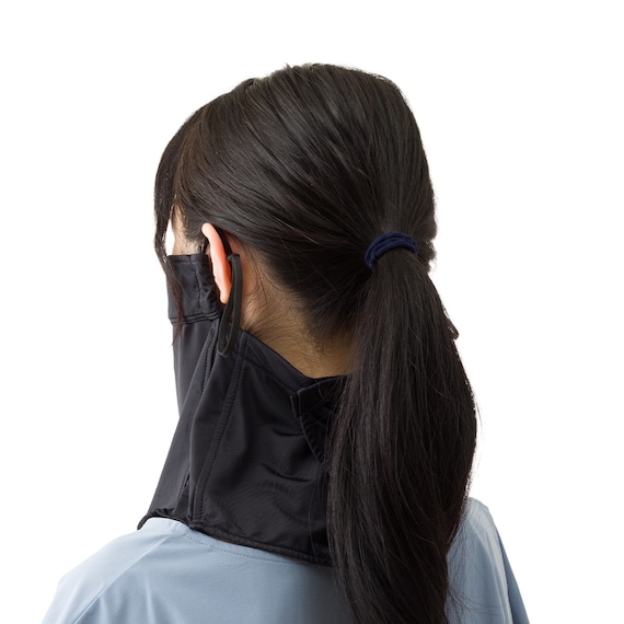 男女兼用UVカットネックフェイスカバー(クールSP ブラック nr ) 2枚目画像