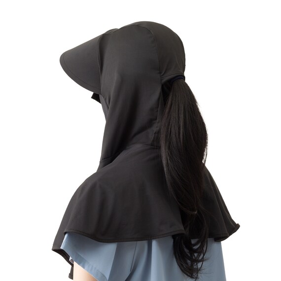 男女兼用UVカットバラクラバ(クールSP ブラック nr) 2枚目画像