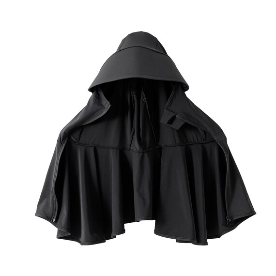 男女兼用UVカットバラクラバ(クールSP ブラック nr) 4枚目画像