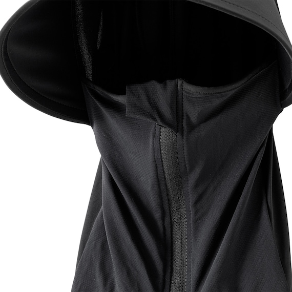 男女兼用UVカットバラクラバ(クールSP ブラック nr) 7枚目画像