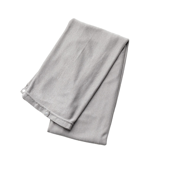 男女兼用UVカット3WAYリブストール(クールSP グレー nr) 3枚目画像