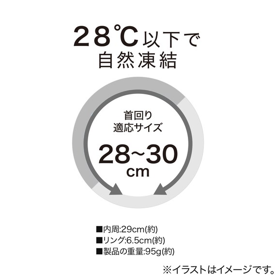 首冷却リングS(クマ GY×CL nr) 2枚目画像