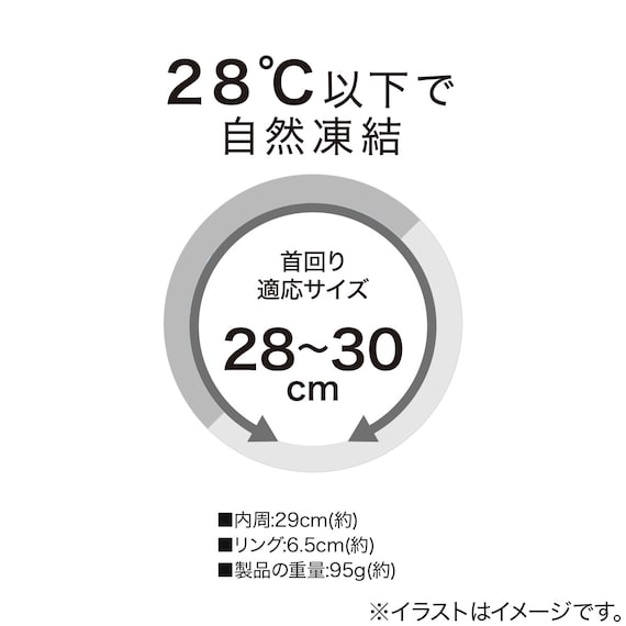 首冷却リングS(クマ GY×CL nr) 2枚目画像