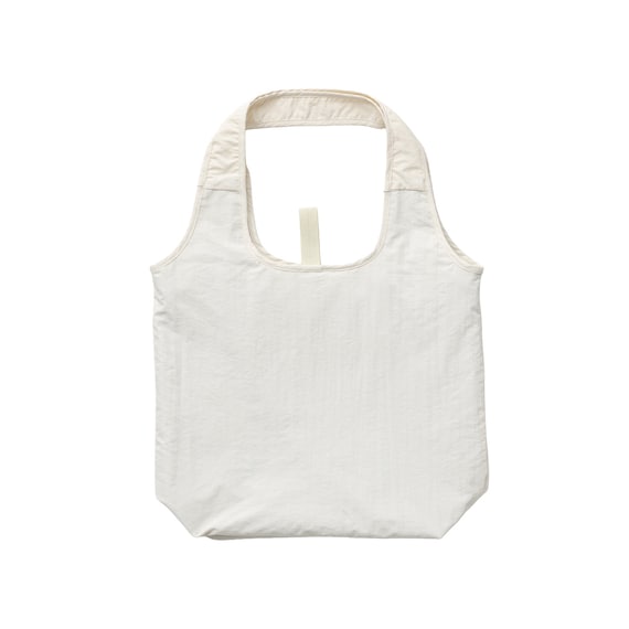 首冷却リングがぴったり入るポケット付きエコバッグ(アイボリー nr) 3枚目画像