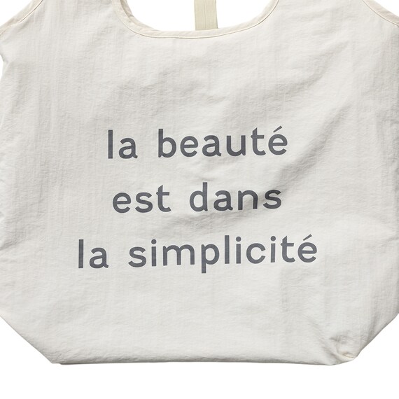 首冷却リングがぴったり入るポケット付きエコバッグ(アイボリー nr) 4枚目画像