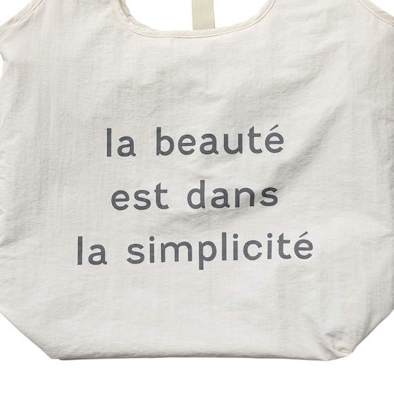 首冷却リングがぴったり入るポケット付きエコバッグ(アイボリー nr) 4枚目画像
