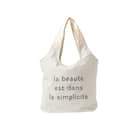 首冷却リングがぴったり入るポケット付きエコバッグ(アイボリー nr) 5枚目画像