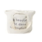 首冷却リングがぴったり入るポケット付きエコバッグ(アイボリー nr) 8枚目画像