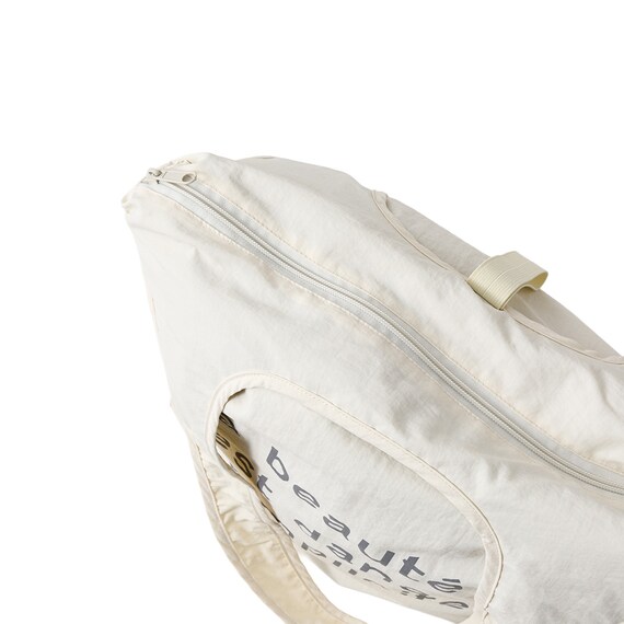 首冷却リングがぴったり入るポケット付きエコバッグ(アイボリー nr) 10枚目画像