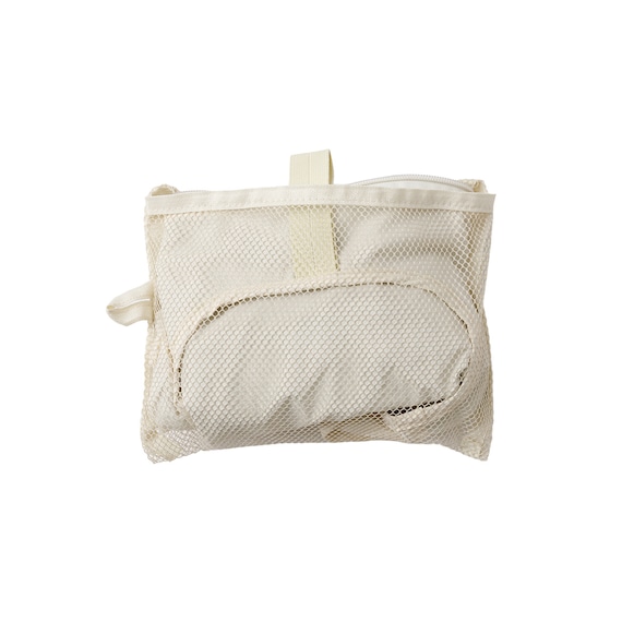 首冷却リングがぴったり入るポケット付きエコバッグ(アイボリー nr) 12枚目画像