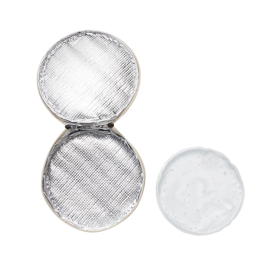 固まりにくい保冷ジェル付き円形ポーチ M(アイボリー nr) 5枚目画像