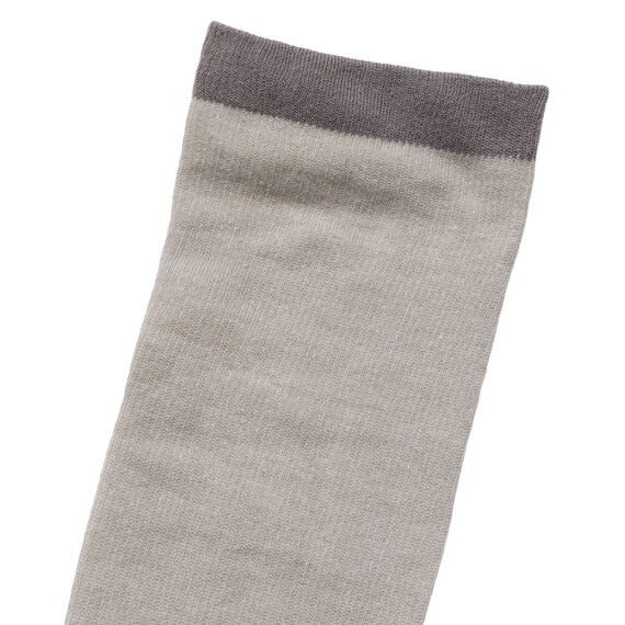 かかとうるおい着圧トゥレス ロング(グレー) 3枚目画像