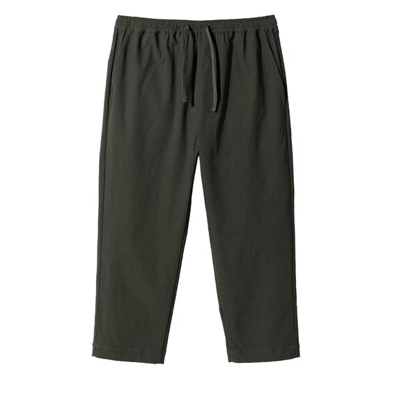 MENS クロップドパンツ スーパーストレッチ(クール nr カーキ M) 2枚目画像