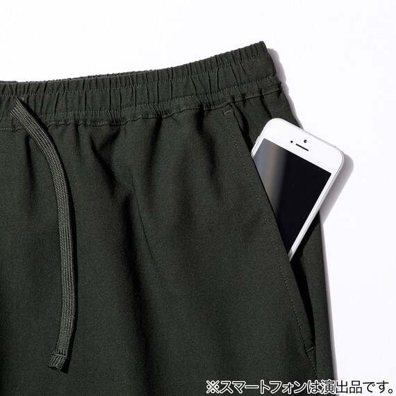 MENS クロップドパンツ スーパーストレッチ(クール nr カーキ M) 5枚目画像