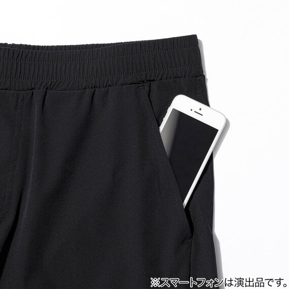 MENS 軽量ハーフパンツ(クール LWr ブラック M) 5枚目画像