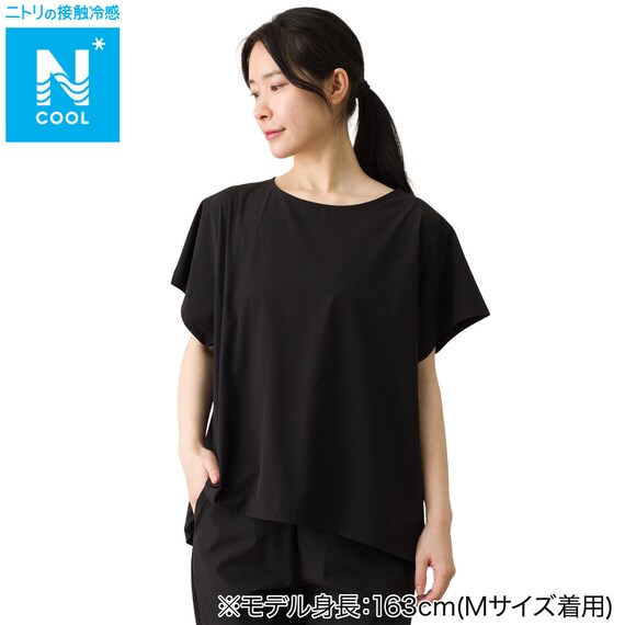 WOMENS 軽量Tシャツ(クール LWnr ブラック M) 1枚目画像