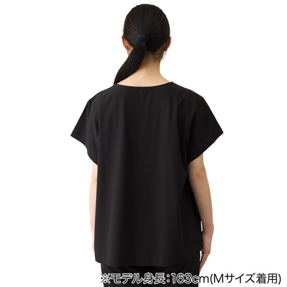 WOMENS 軽量Tシャツ(クール LWnr ブラック M) 3枚目画像