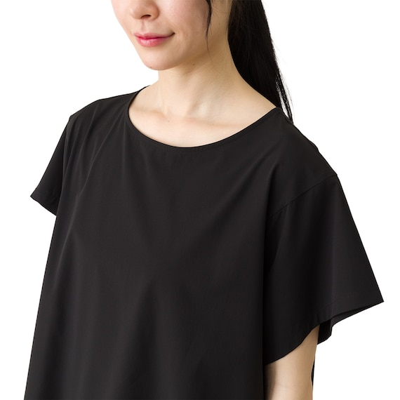 WOMENS 軽量Tシャツ(クール LWnr ブラック M) 4枚目画像