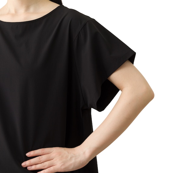 WOMENS 軽量Tシャツ(クール LWnr ブラック M) 5枚目画像