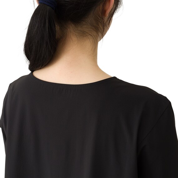 WOMENS 軽量Tシャツ(クール LWnr ブラック M) 7枚目画像