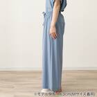 WOMENS 軽量ロングワイドパンツ(クール LWr サックスブルー M) 2枚目画像