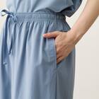 WOMENS 軽量ロングワイドパンツ(クール LWr サックスブルー M) 4枚目画像