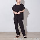 WOMENS 軽量ジョガーパンツ(クール LWr ブラック M) 2枚目画像