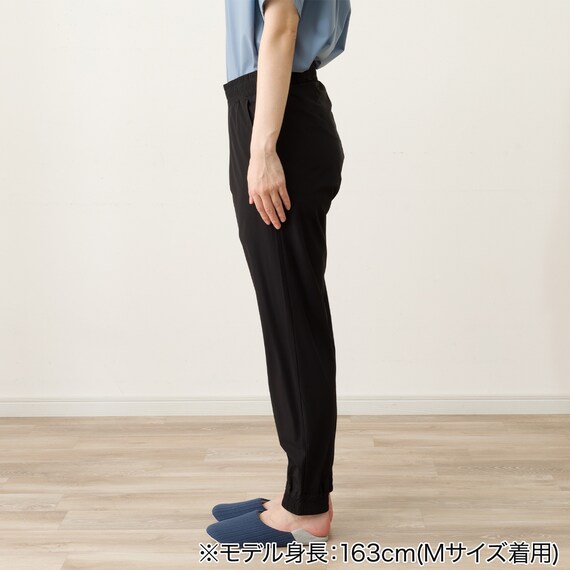 WOMENS 軽量ジョガーパンツ(クール  LWr ブラック M) 3枚目画像