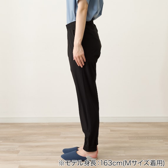 WOMENS 軽量ジョガーパンツ(クール LWr ブラック M) 3枚目画像