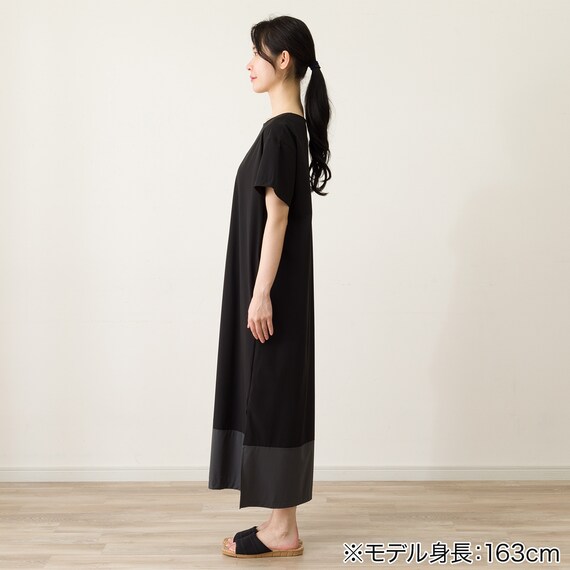 WOMENS 軽量ワンピース (クール Wnr ブラック F) 4枚目画像