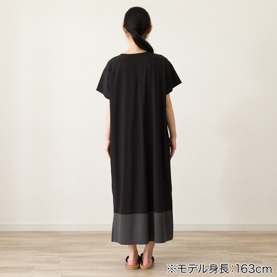 WOMENS 軽量ワンピース (クール Wnr ブラック F) 5枚目画像