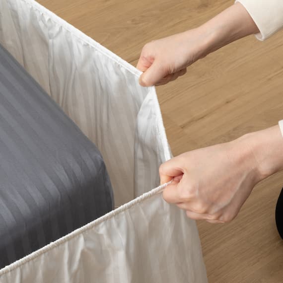 ベッドスカート シングル(Nホテル3 WH S) 6枚目画像