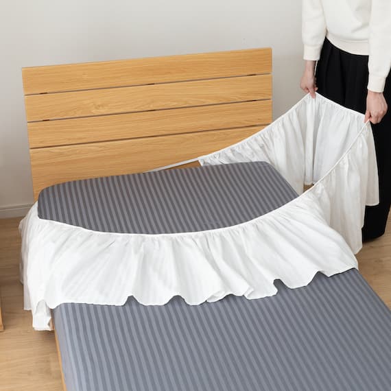ベッドスカート シングル(Nホテル3 WH S) 9枚目画像