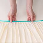 壁付け用 ぴったりフィットシーツ スモールシングル-シングル(Nフィット FT03 IV SS-S) 6枚目画像