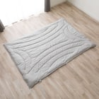 カバーのいらない ちょうど良い温度調整 薄掛けふとん シングル(グレー K2603 S) 2枚目画像