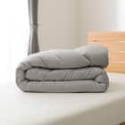 カバーのいらない ちょうど良い温度調整 薄掛けふとん シングル(グレー K2603 S) 3枚目画像
