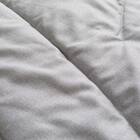 カバーのいらない ちょうど良い温度調整 薄掛けふとん シングル(グレー K2603 S) 5枚目画像