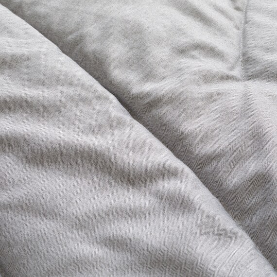 カバーのいらない ちょうど良い温度調整 薄掛けふとん シングル(グレー K2603 S) 5枚目画像