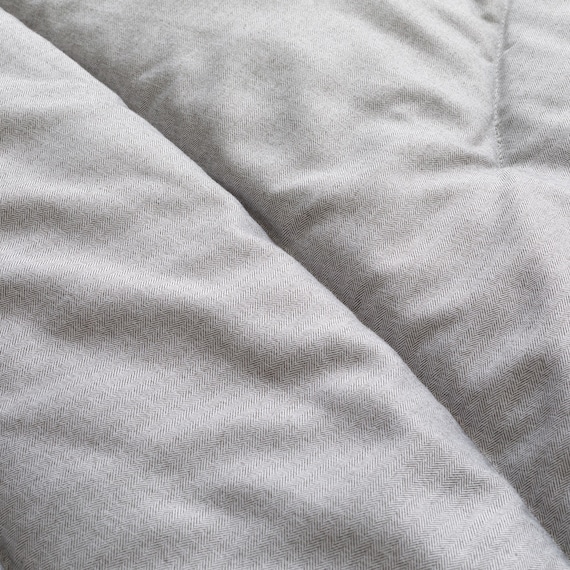 カバーのいらない ちょうど良い温度調整 薄掛けふとん シングル(グレー K2603 S) 5枚目画像