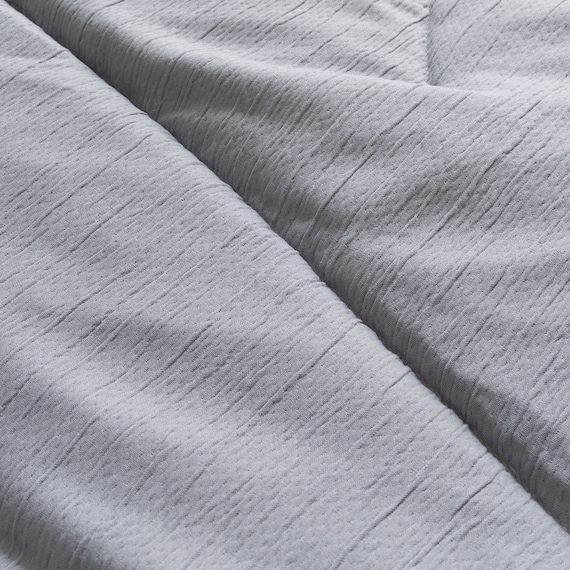 カバーのいらない ちょうど良い温度調整 薄掛けふとん シングル(グレー K2603 S) 6枚目画像