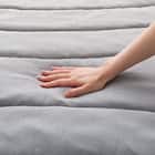 カバーのいらない ちょうど良い温度調整 薄掛けふとん シングル(グレー K2603 S) 7枚目画像