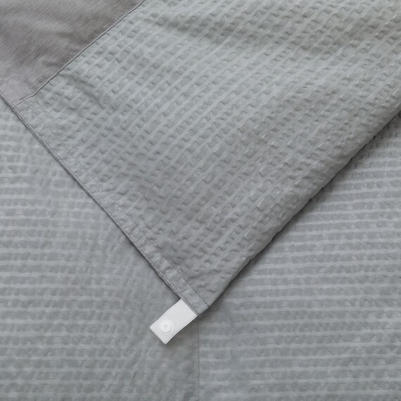 つぶ綿入りダウンケット シングル(グレー K2605 S) 4枚目画像
