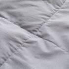 つぶ綿入りダウンケット シングル(グレー K2605 S) 5枚目画像